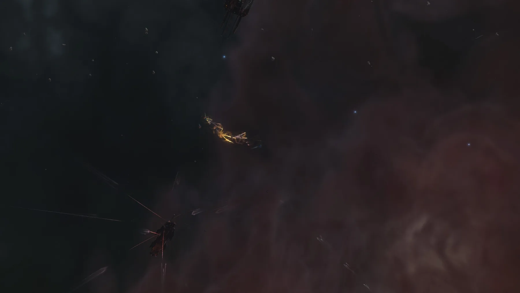 Dark wormhole space